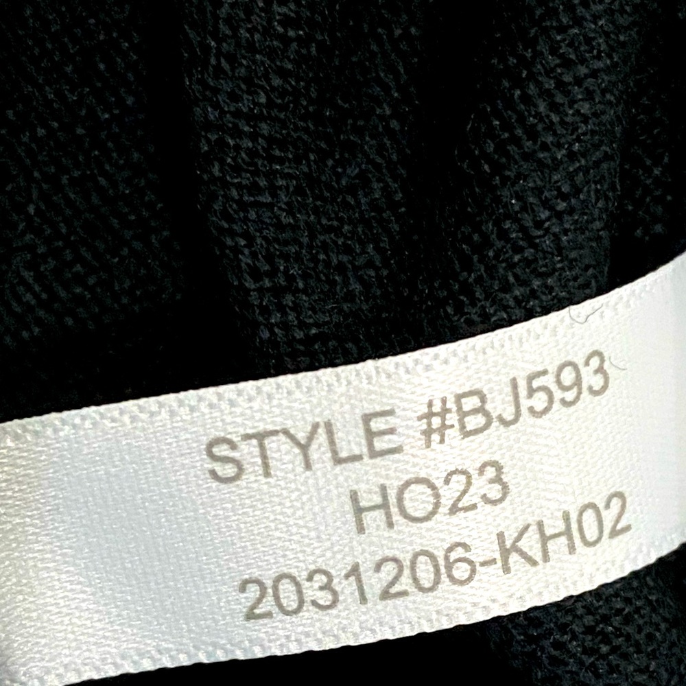 NWT J. Crew Halle Crewneck Black Merino Wool Sweater Size XS - Picture 13 of 13